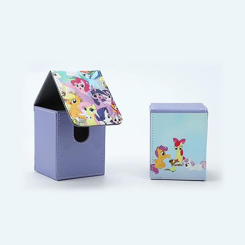 My Little Pony Card Box Pinkie Pie Fluttershy Applejack Diy High Quality Collection Card Storage Box Anime Peripheral Toy Gifts