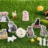45 шт./коробка Коллекция кошек Милая коробка Каваи Декоративные наклейки Планер Скрапбукинг Канцелярские товары Японские наклейки для дневника
