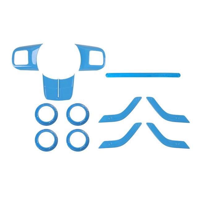 JIDIXIAN накладка на рулевое колесо автомобиля, вентиляционная крышка для кондиционера, декоративные аксессуары для дверных ручек для Jeep Wrangler JK