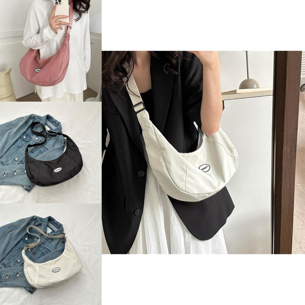Trendy Large Capacity Dumpling Shape Shoulder Bag For Women Street Style Fashion 2023 Summer New Simple Single Shoulder Bag