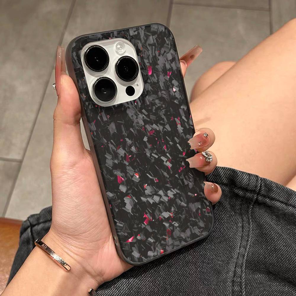 Гоночный материал APEX CARBON FRAGMENT Чехол для телефона с гофрированной полосой Для IPhone 17 16 15 14 13 12 11 Pro Max Plus Pro Ударопрочный