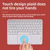 Bluetooth  Wireless Keyboard for Mobile Phones Tablets with Touch Control Magnetic Suction Silent Office Full Color