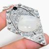 Rainbow Moonstone, Spinel 925 Sterling Silver Jewelry Pendant 2.88" t9H61