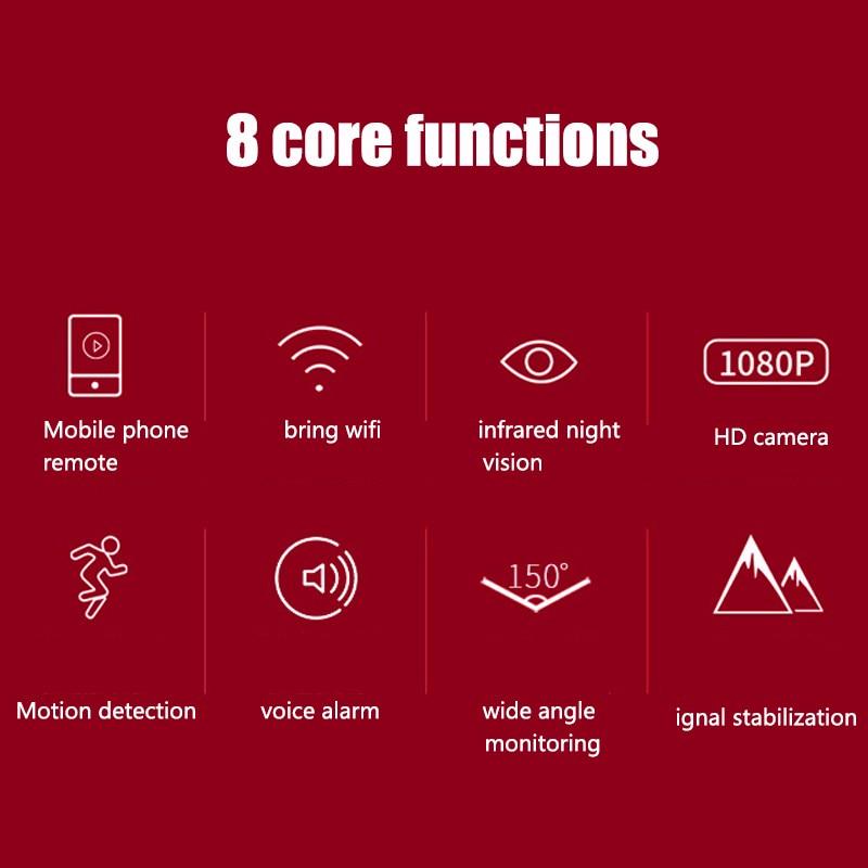Мини-камера Wi-Fi HD, маленькая камера, датчик 1080P, видеокамера ночного видения, микровидеокамера