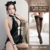 Sex Uniform Backless Lace-up Seduction Belly Pocket Underwear Neck Cheongsam Sexy Cartoon Free Pussy Girl Outfit