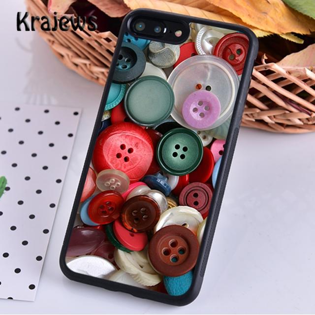 Sewing Scissors Buttons For iPhone 17 Air 16 Phone Case Cover 15 14 plus 12 13 pro max coque Shell Fundas