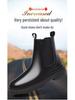 Мужские модные ботинки Chelsea Slip-On - высокие ботинки для езды на лыжах в британском стиле Martin Workwear