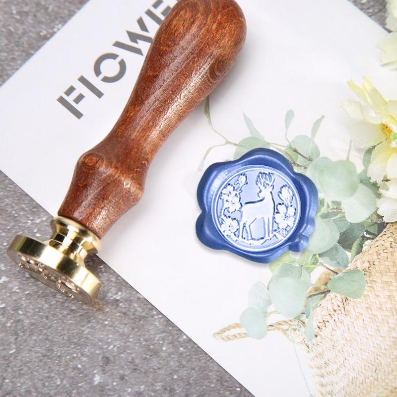 1PC Retro Wax Seal Stamp Animal Wood Stamp for Scapbooking Decorative Stamp Invitation Gift Cards Sealing Stamp Dropshipping