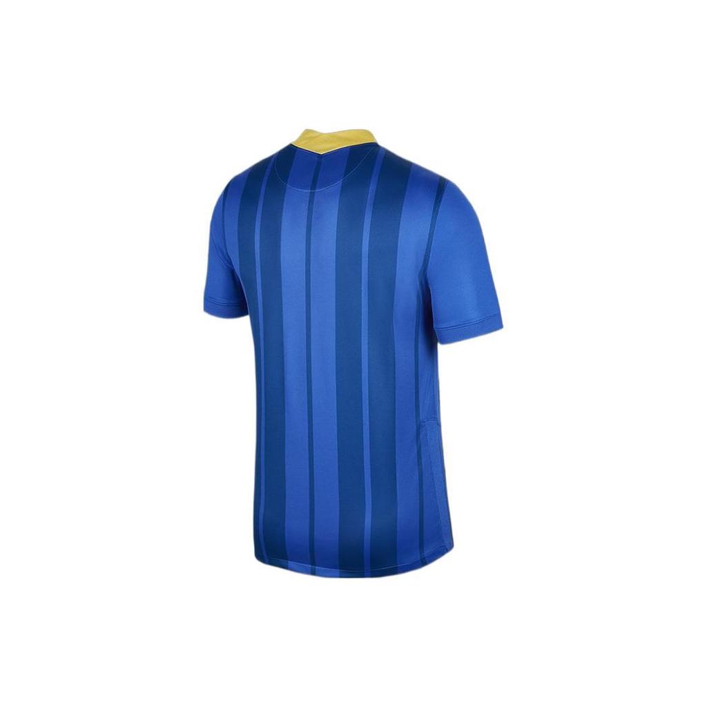 Nike Embroidered Logo Crew Neck Soccer Jersey Supporter V3 Jiangsu Suning FC Men Tops Blue CT6186-481