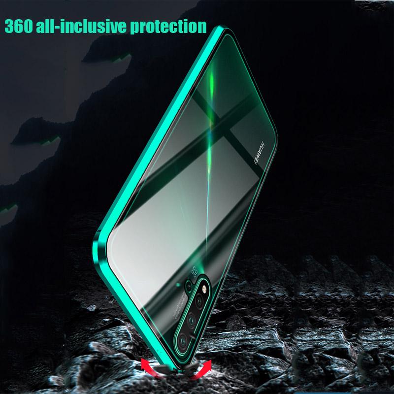 360 Full Protection Magnetic Double Sided Glass Case For Samsung S25 S24 S23 S22 S21 S20 Ultra Plus A15 A55 A14 A54 iPhone 16 15 14 13 12 11 Pro Max