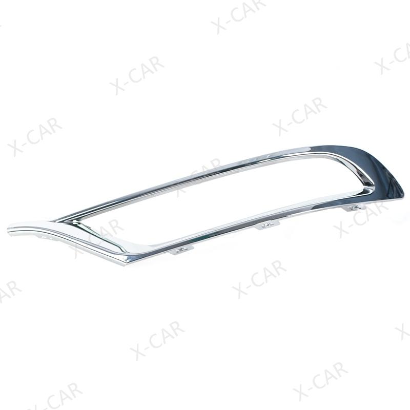 1Pair 5SW14SZ0AB 5SW15SZ0AB Front Bumper Fog Light Lamp Trim Chrome Cover Frame Lid Bezel Hood For Chrysler 300 2015 2016-