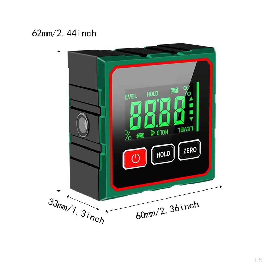 Цифровой угломер-углоискатель Портативный инклинометр для плотников Дом 2-сторонний Магнитный