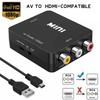 HD 1080P AV в HDMI RCA в HDMI Композитный Адаптер Конвертер С USB-кабелем CVBS AV Адаптер Для ТВ ПК Проектора