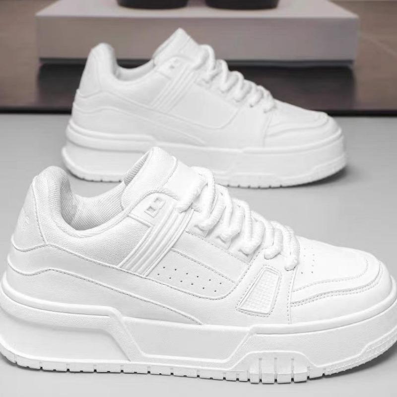 Fashion Men Sneakers Thick Soled Fashion Autumn 2024 New Breathable Comfort Casual Shoes Lace Up Anti Slip Wear-resisting Running Shoes