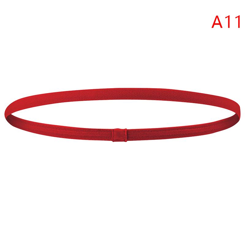 Простая унисекс однотонная спортивная повязка для волос с нескользящей полоской, эластичная повязка на голову