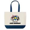 Sac Cabas - PLANETEE - Super Aide-Soignant Collègue Départ - Fond Bleu - Coton - 40x45 Cm