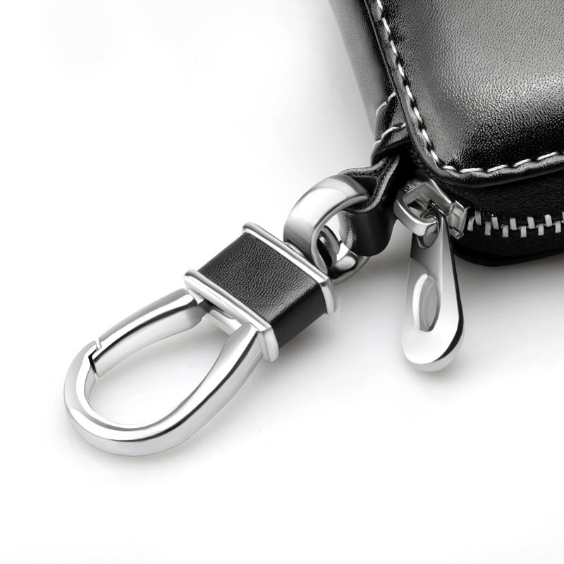 CYYPT1 for Leather Car Key Case Multi Function Key Storage Bag For Alfa Romeo Giulia Stelvio MiTo Giulietta Tonale 4C 156 Accessories