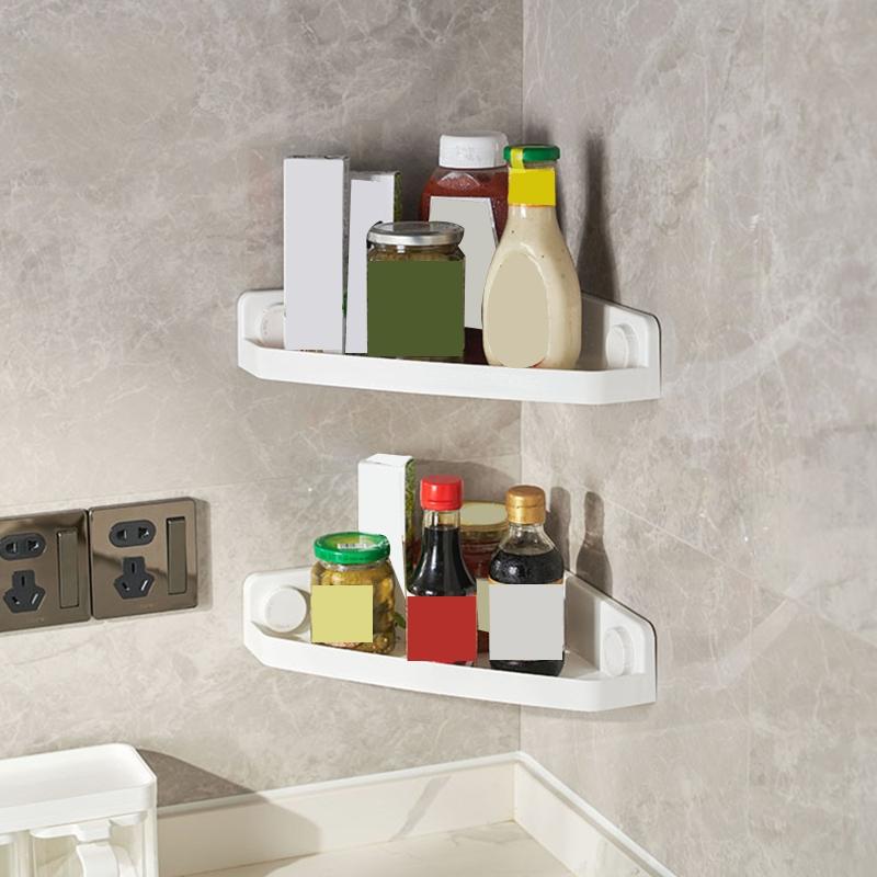 Угловая душевая полка без сверления, душевая полка для ванной комнаты, водонепроницаемая угловая полка для душа для кухни и ванной комнаты