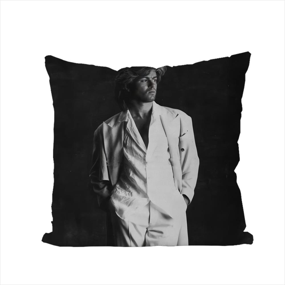 Singer GGeorge Michael Pillow Case For Car Sofa Decorative Home Doublesided Print Plush Square Throw Pillow Cushion Cover