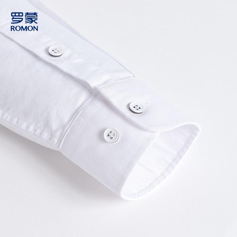 ROMON Мужская рубашка из чистого хлопка с длинным рукавом в стиле business casual