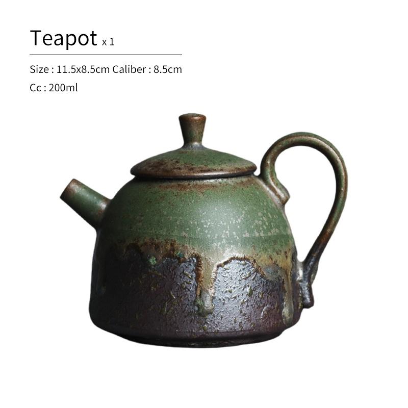 200ml Japanese Ceramic Teapot Kiln Change Simple Kung Fu Tea Set