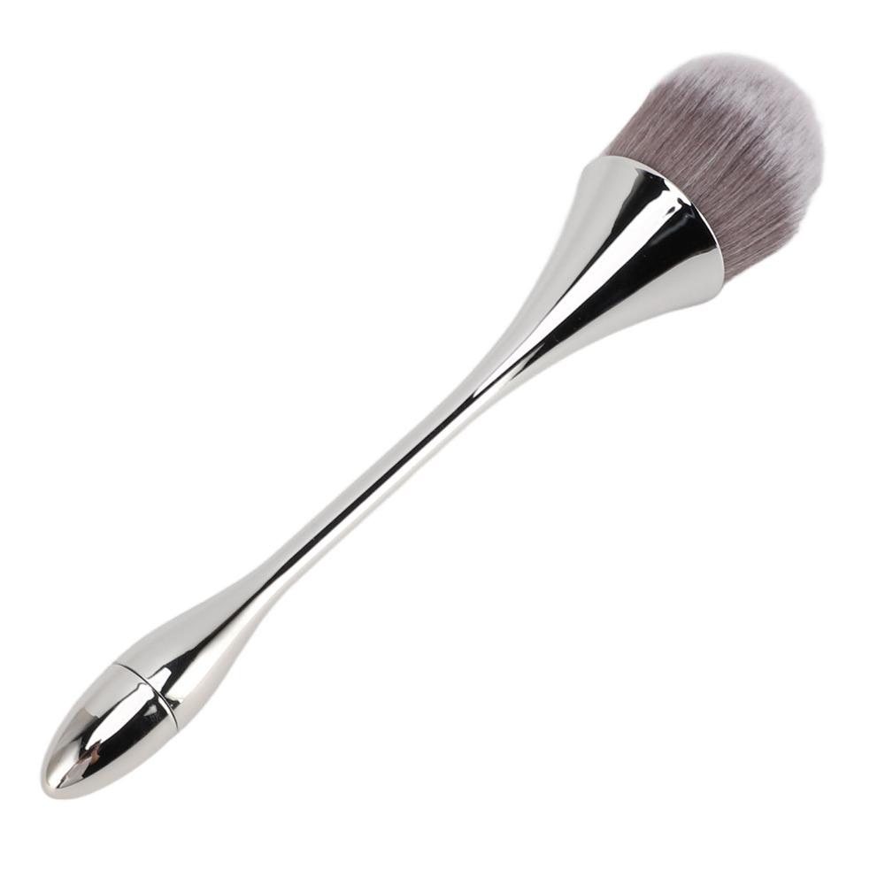 2pcs Soft Bristles Nail Art Powder Brush Ergonomic Handle Powder Remover Brush Nail Art Application