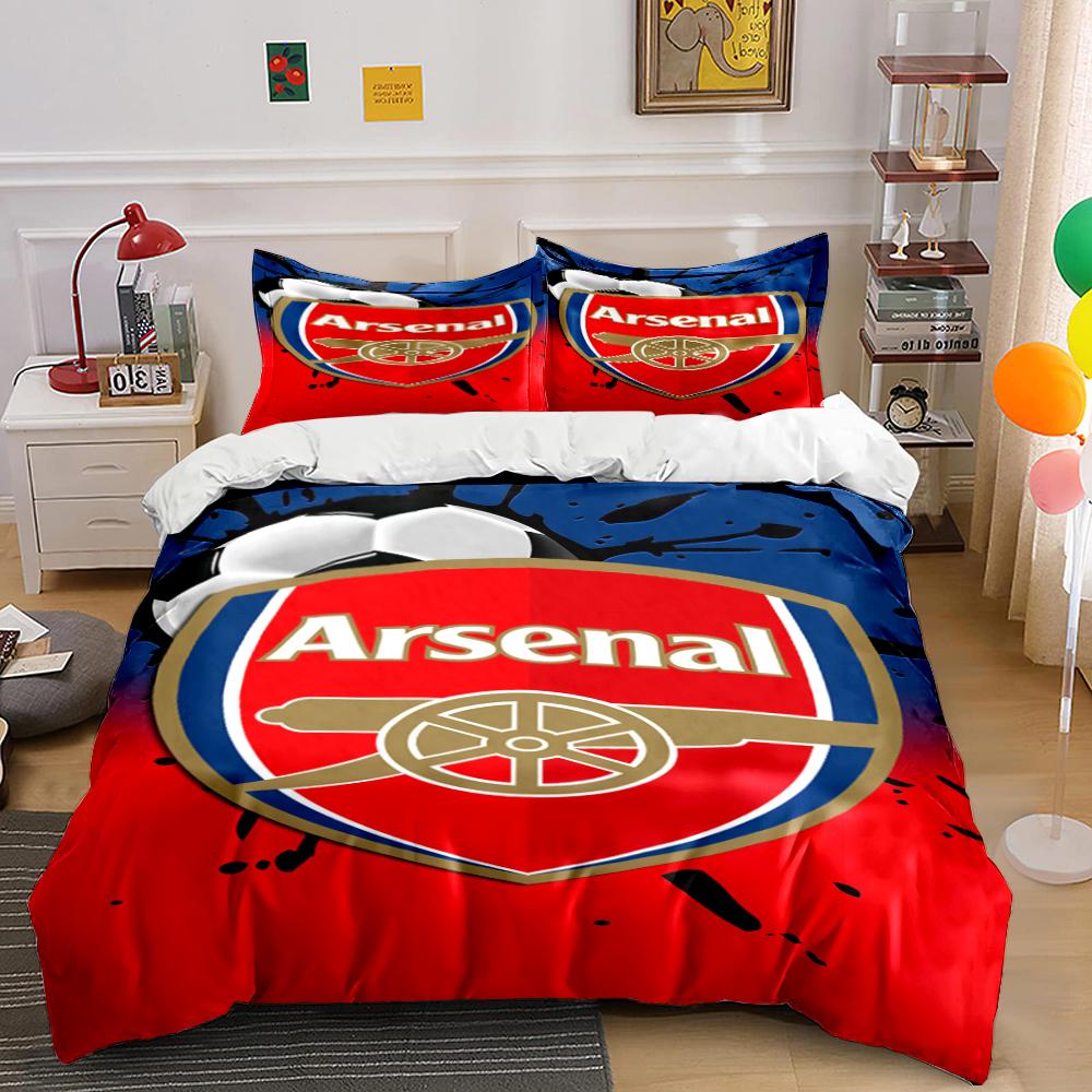 Arsenal Logo Bedding Set Bedding Duvet Cover Set Duvet Cover Pillowcases Home Decor (1 * Duvet Cover 2 * Pillowcases, without duvet insert)