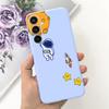 Для Samsung A25 5G 2023 Чехол SM-A256B Милый Утенок-Астронавт Тонкий Мягкий Силиконовый Задний Чехол для Телефона Для Samsung A55 A35 5G A356B Coque
