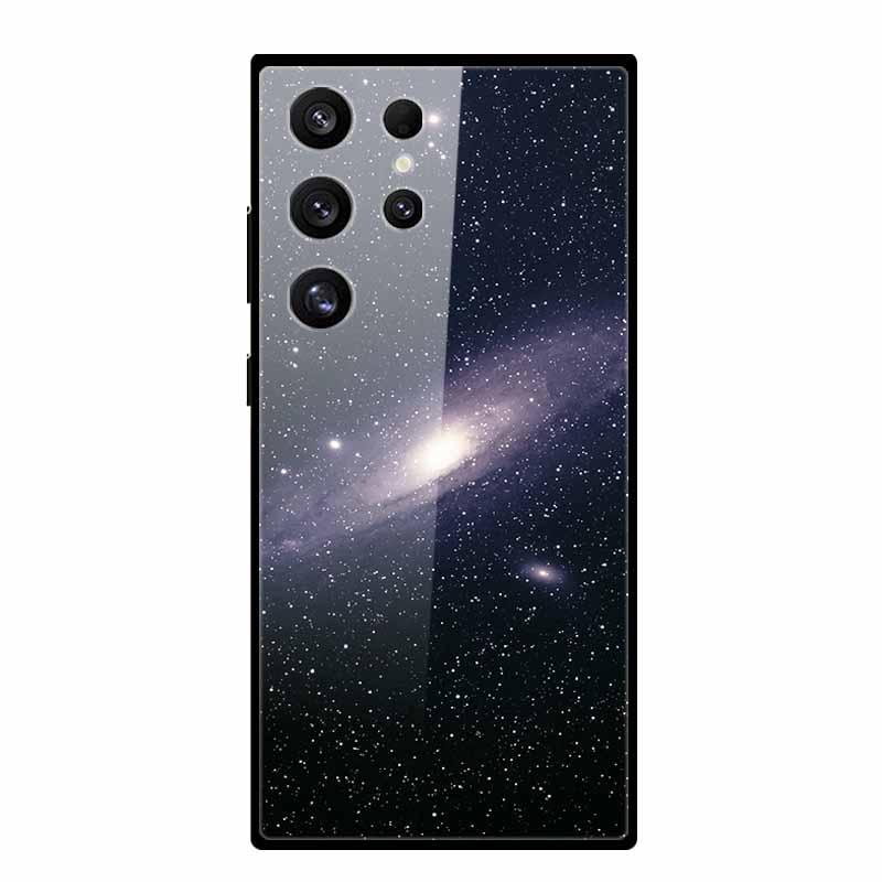 Чехол для телефона Samsung Galaxy S25 S24 Ultra Plus Роскошный Защитный Ударопрочный Чехол для Samsung S 24 FE Жесткий Закаленный Стеклянный Корпус