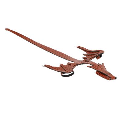 Браслет из искусственной кожи с драконом на руку, регулируемый, ювелирный, косплей, манжета на руку, браслет с драконом