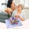 Бабочка Сад 3D Pop-Up Открытка 6"x 8" Бумажная бабочка и цветок Поздравительная открытка на день рождения День матери Годовщина День святого Валентина