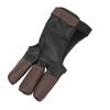 Archery Glove Finger Tab Accessories Three Finger Guard PU Leather Archery Gloves for Recurve Compound Bow L