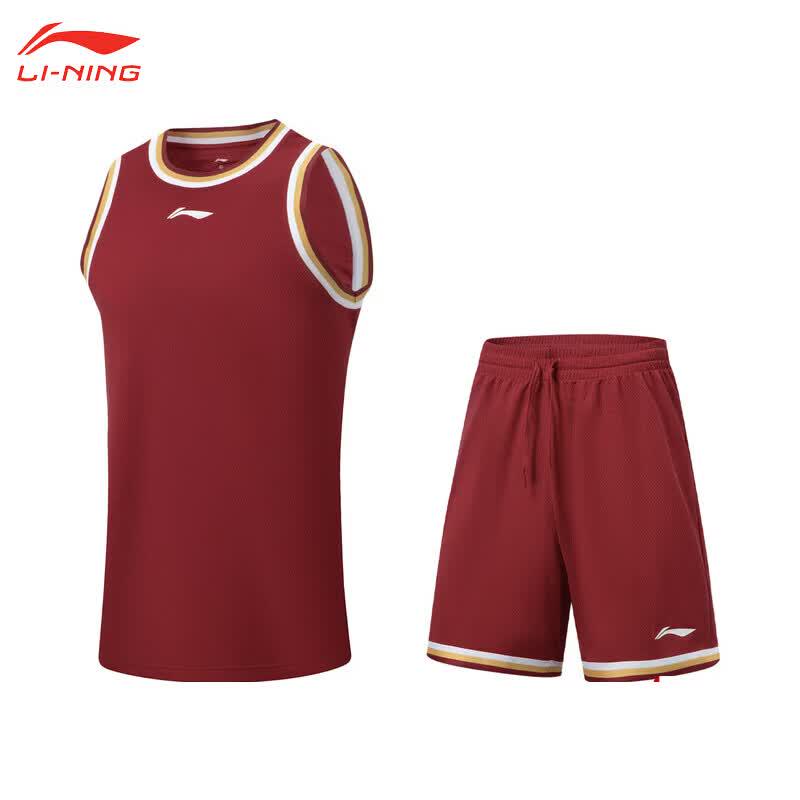 Li-Ning Мужской комплект баскетбольной формы CBA с быстрой сушкой