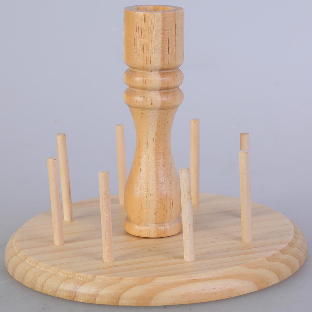 Деревянный держатель для ниток с держателем для ножниц, держатель для 8 катушек, органайзеры для вышивальных ниток, подставка для швейных ниток