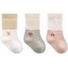 MK Infant's Two-tone Jagguard Long Neck Socks 3-Piece Set, Korean Baby Products