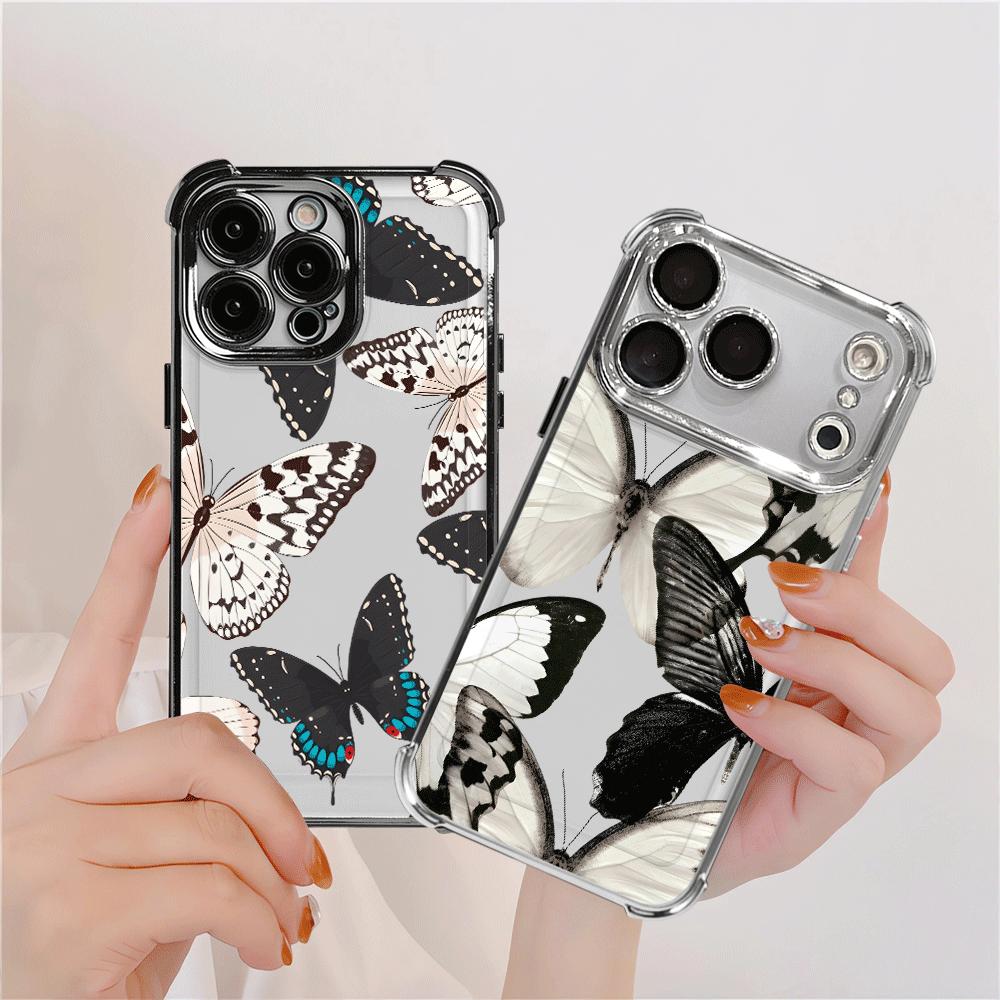 Creative Butterfly Case for Apple iPhone 17 Pro Max Air 15 13 12 Plus 16e 16 Pro 11 14 Phone Cover