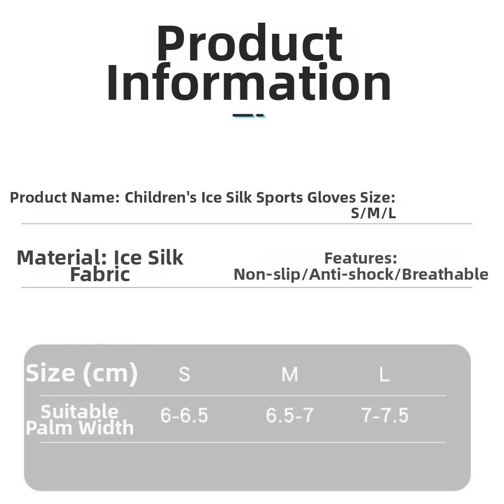 Anti Slip Outdoor Cycling Gloves Breathable Sports Gloves for Kids Outdoor Sports