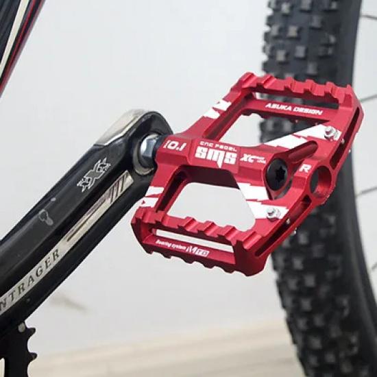 Mountain Road Bike Aluminum Alloy Practical Pedals Flat Platform Bicycle Pedal 1Pair Suitable Outdoor Bike Sport Tools Accessory