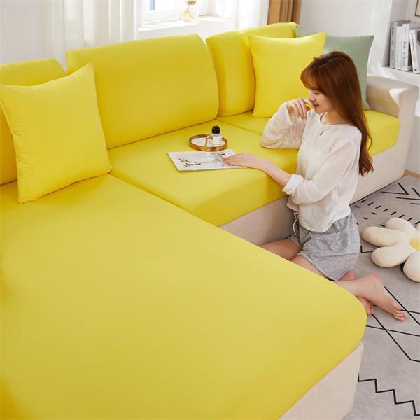 Cool Fabric Sofa Seat Cushion Cover Stretch Jacquard Summer Chair Cover Washable Removable Sofa Cover Home Furniture Protector