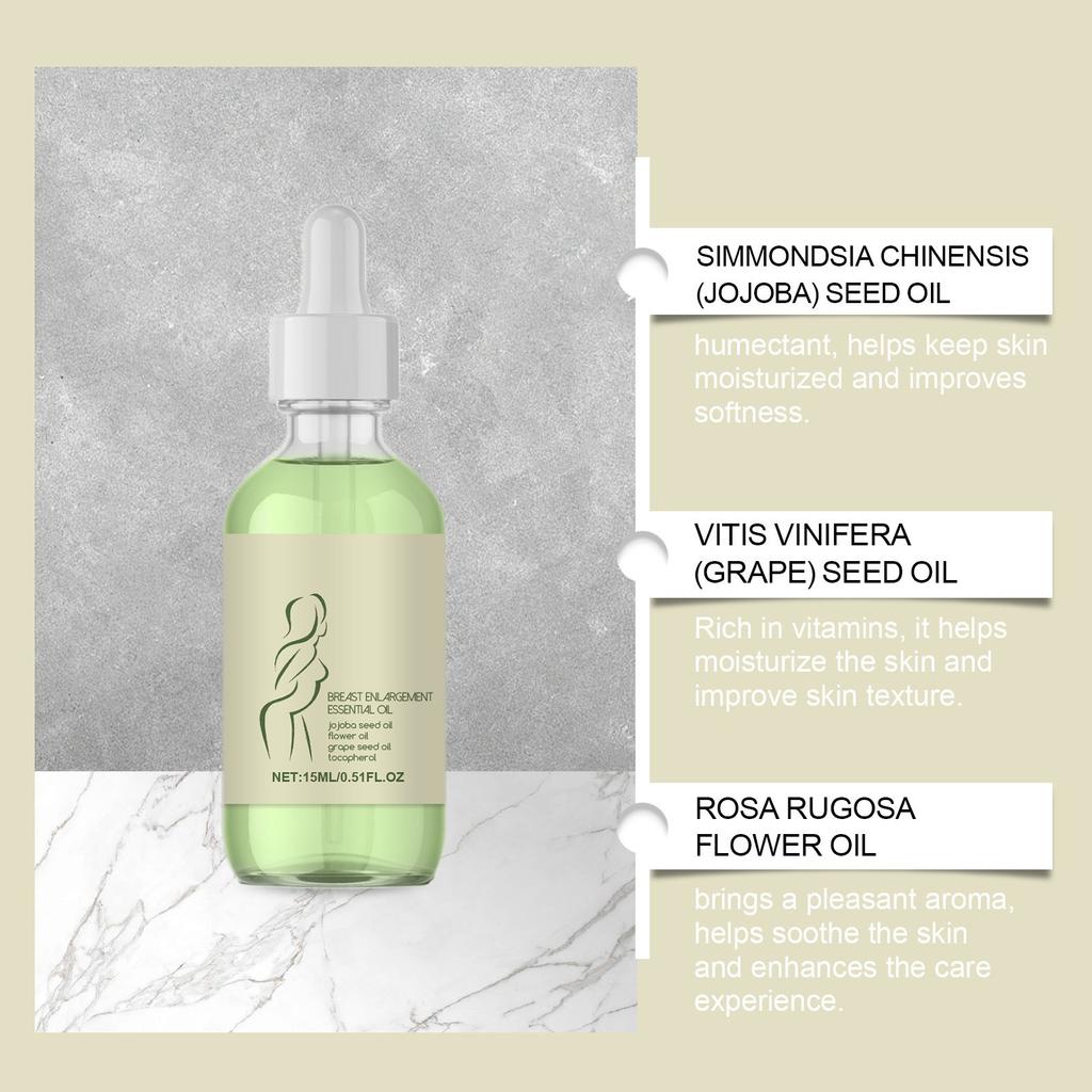 Tight Fitting Natural Serum Oil, Breast Enhancement Oil, Volumizing And Nourishing Massage Oil, Women's Breast Enhancement Organic Serum,15ML