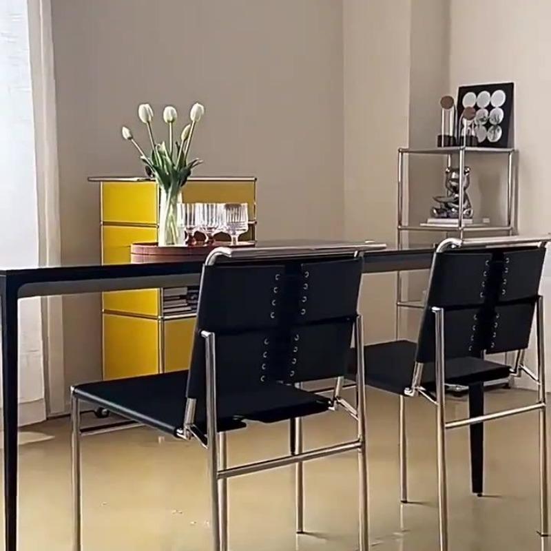 Nordic Dining Chair Modern Office Chairs Elegant Luxury Interior Chair Aesthetic Relaxing Living Room Chairs Home Furniture