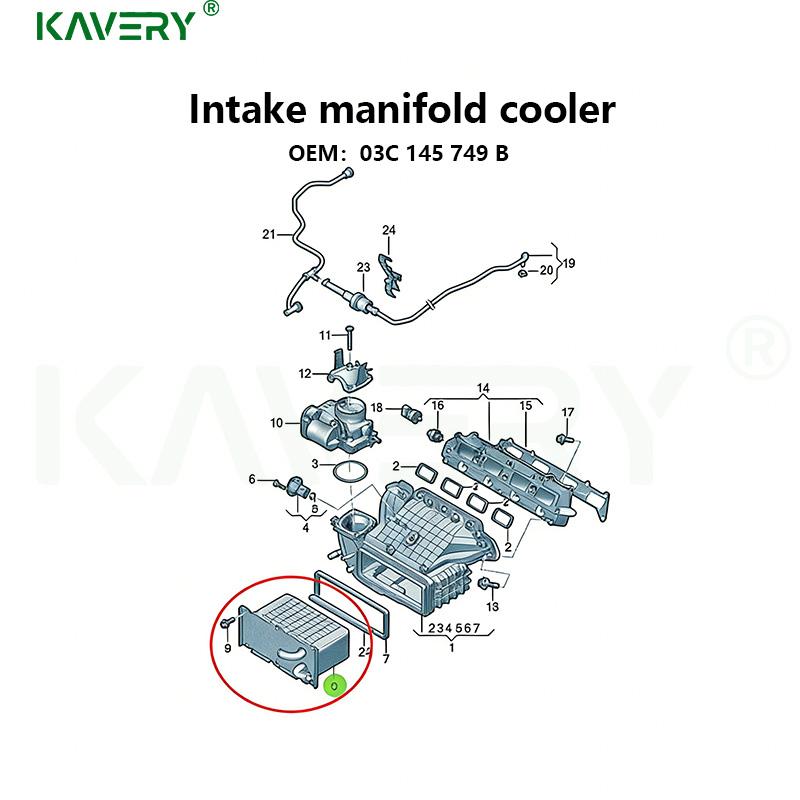Для 1 шт. 03C145749B Новый 03F145749B Алюминиевый Радиатор Интеркулера Охлаждения Наддувочного Воздуха для A1 A3 Golf Jetta Passat Skoda Seat 1.4TSI CAXA