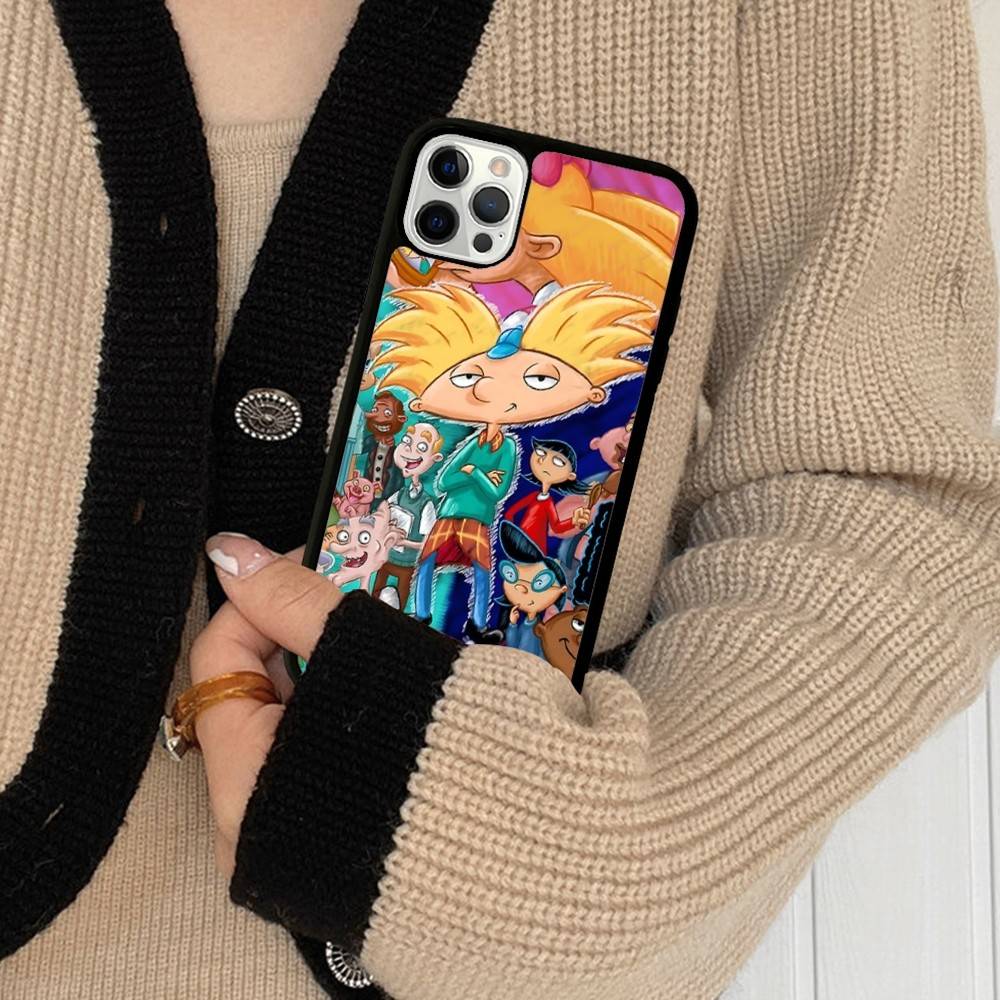 Привет A_Arnolds Мультяшный Чехол для Телефона из PC+TPU Для IPhone 17 16 15 14 13 12 11 Pro Max Plus Кавайная Мультяшная Обложка
