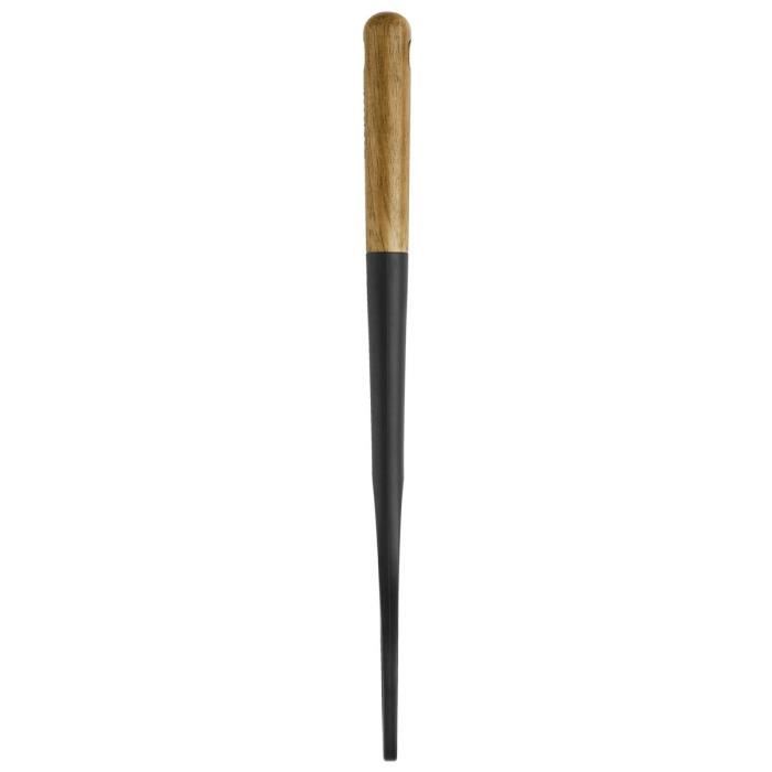 Ложка для ризотто - STAUB - 31 см - Черный силикон - Дерево акации - Новая линейка кухонной утвари