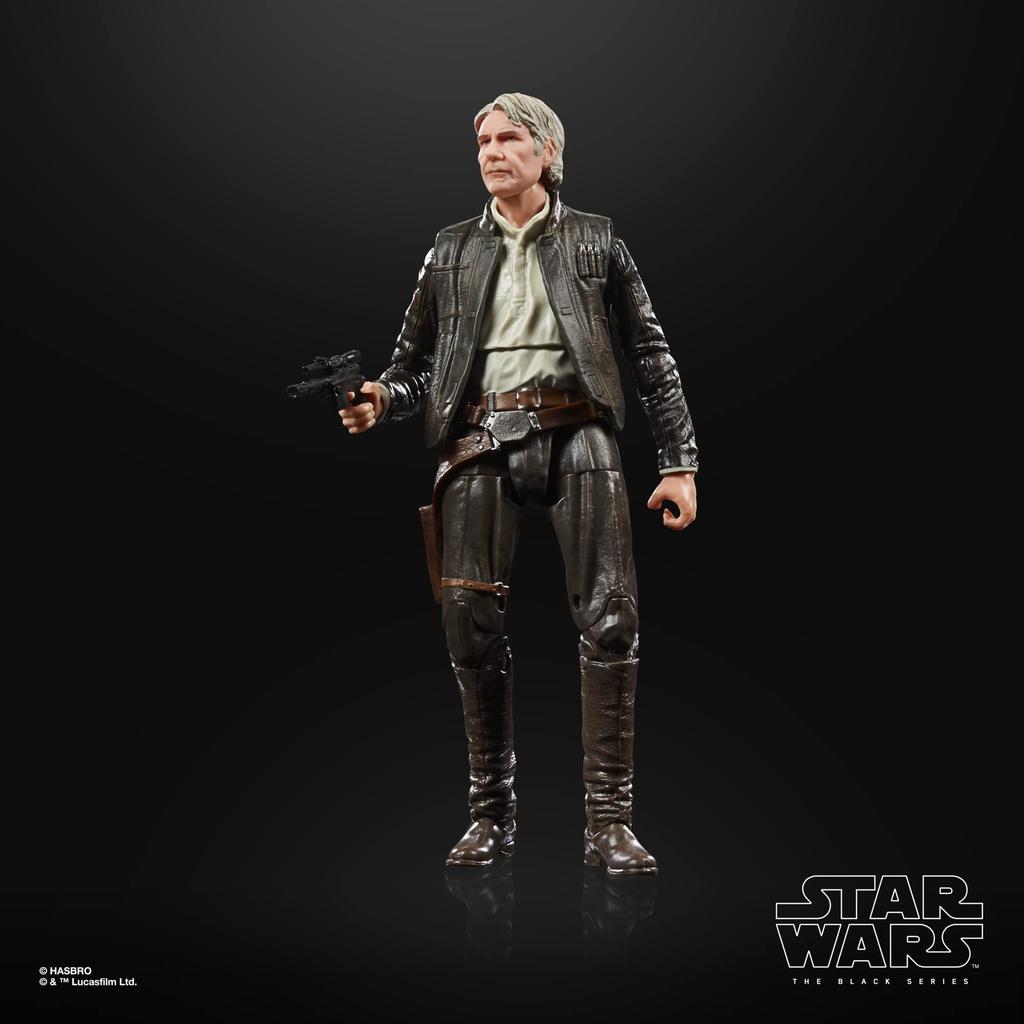 Hasbro Star Wars Black Series Архивная коллекция Хан Соло размер 6 дюймов Звезда Пробуждение силы Действие Возраст 4 и старше F4370 Оригинальный продукт (15 см) войны