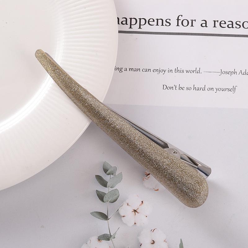 Заколка для волос из ацетата с блестками в корейском стиле для шикарных причесок - Большая акриловая заколка для элегантных причесок