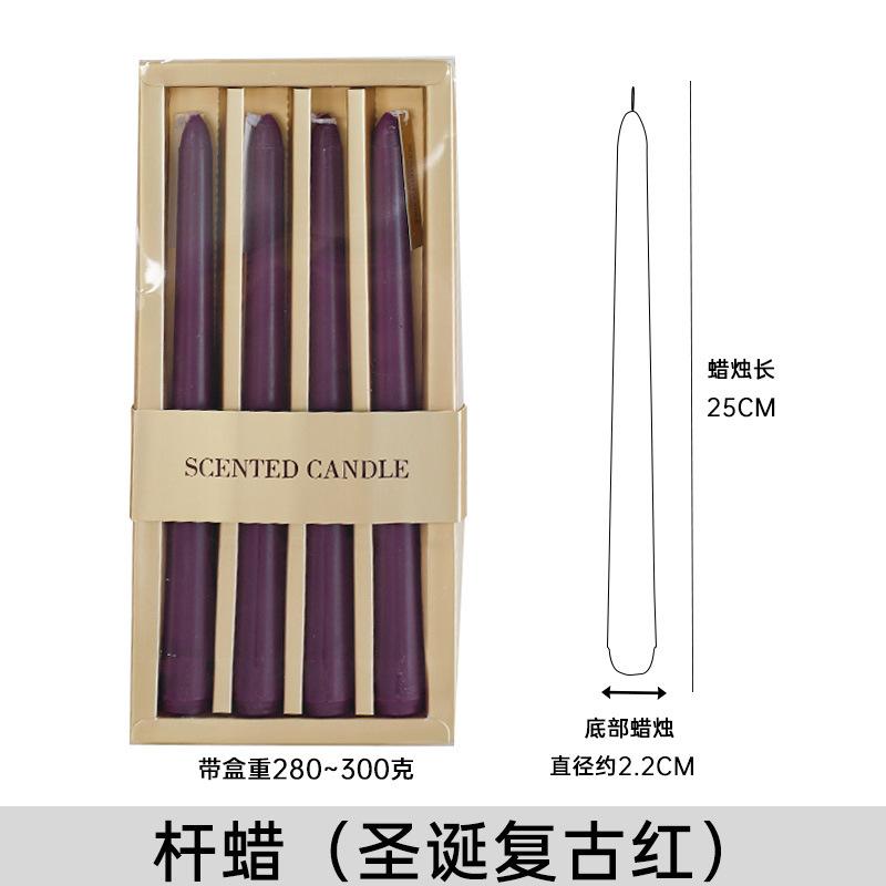 Long Stem Smokeless Scented Candle European Style For Home Birthday Christmas Party