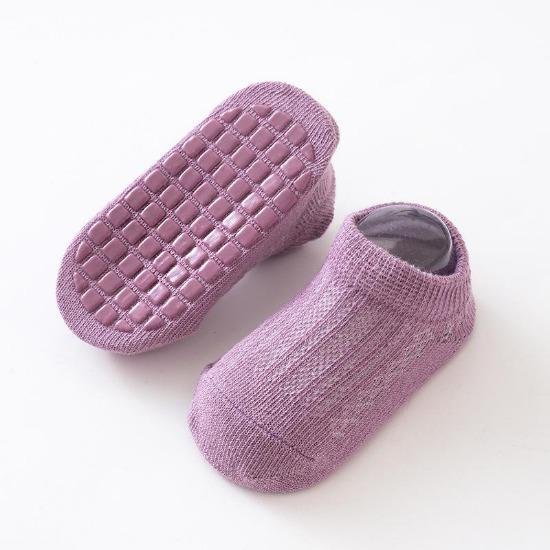 5 пар Весенне-летние носки для новорожденных, однотонные, детские носки для пола, мягкие хлопковые нескользящие носки-лодочки для девочек и мальчиков 0-5