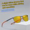 2PCS Night Posensitive Color Changing Sports Glasses for Men Fashionable and Trendy UV Resistant Glasses