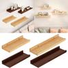 Wood Wall Mounted Shelf Bathroom Cosmetic Storage Stand Convenient Rack for Displaying Books and Decorative Items